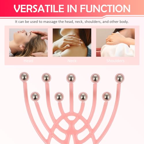 Masseur de Cheveux Cuir Chevelu Scalp Massager à 9 Têtes, Plastique – vue 7