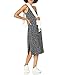 The Drop Women's Ana Silky V-Neck Midi Slip Dress, Black/White Polka Dot, 2X, Plus Size