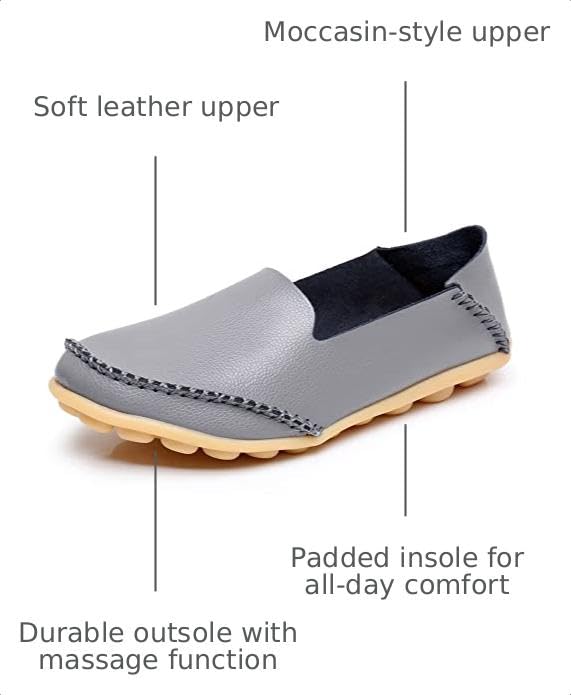 Image of VenusCelia Women's Streamline Comfort Walking Flat Loafer