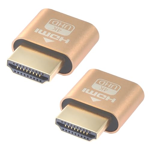 Adaptador HDMI Dummy Plug 4K HDR Virtual Display 2 Pack miniatura 6