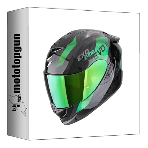 Casque intégral Scorpion Exo Carbon Air léger taille M pour éliminer les douleurs cervicales