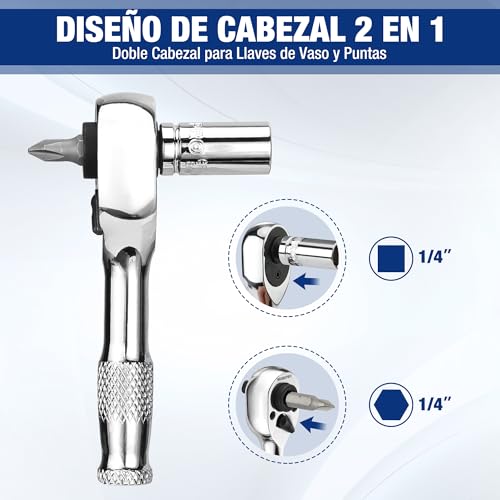 Chicharra de 72 dientes WORKPRO con cabezal flexible para espacios estrechos 6