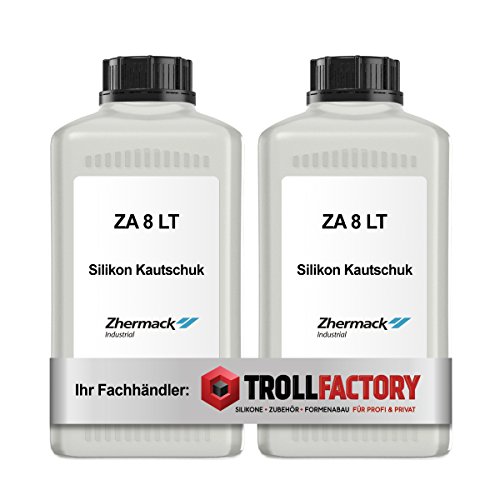 Zhermack Silicone Gomma ZA 8 LT Shore 8 traslucido morbido silicone 1:1 2 kg