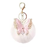 Facile da rintracciare la chiave: simpatici accessori per sacchetti con pompon, che possono mostrare il fascino della borsa e la decorazione del ciondolo portachiavi. Sono di colore molto brillante, il che rende più facile trovare le chiavi