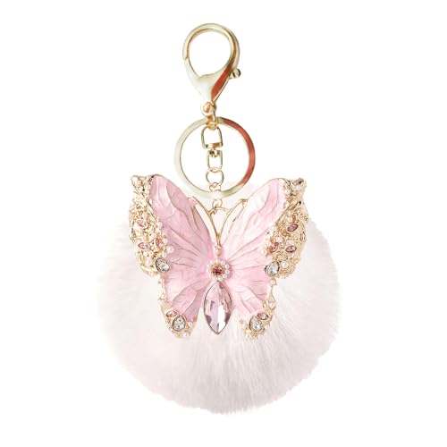 Facile da rintracciare la chiave: simpatici accessori per sacchetti con pompon, che possono mostrare il fascino della borsa e la decorazione del ciondolo portachiavi. Sono di colore molto brillante, il che rende più facile trovare le chiavi