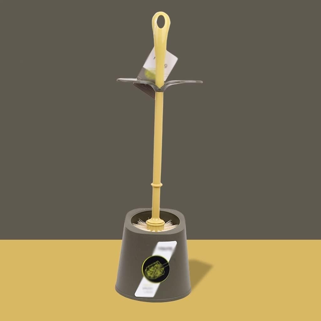 Toilet Brush Holder Toilet Brush Holder Household Toilet Bowl Brush with Base Bathroom Long Handle Cleaning Brushs 360° No Dead Angle Toilet Cleaning Brush Set Toilet Brush Holders(A)