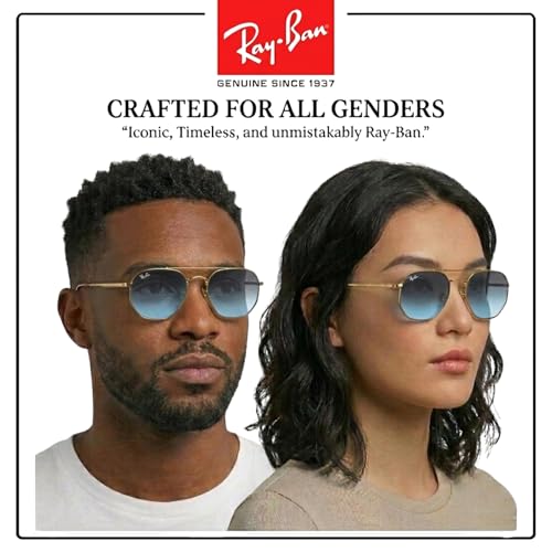 Image of Ray-Ban RB3565 JACK Square-Round Shaped Sunglasses for Men & Women with Official RAYBAN Eyewear Kit