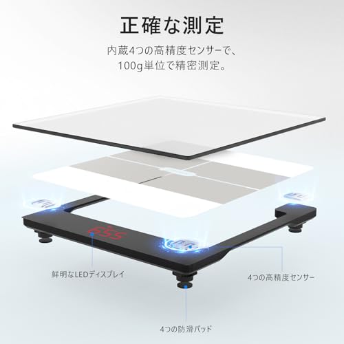 arboleaf 体重計 スマホ連動 体組成計 体脂肪計 の商品画像 3