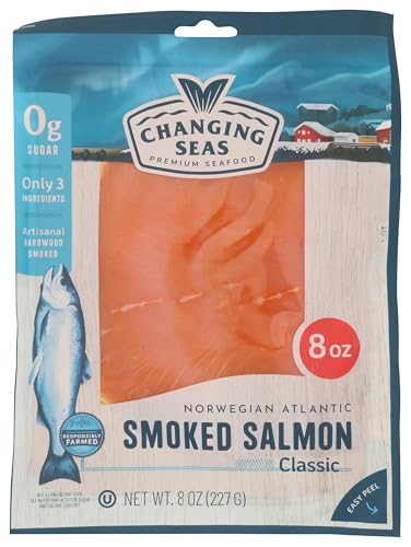 Changing Seas, Norwegian Cold Smoked Salmon, 8 Ounce