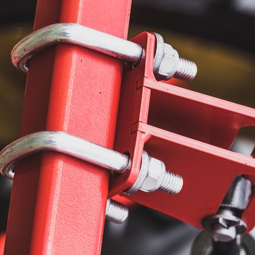 Vordpe 4 Stück U-Schrauben, M6 50X80 Mm U Bügel Mit Gewinde, Rahmenplatte, Quadratisch U Bolzen Für Zaunbefestigung, Rohr Befestigung, Auto Abschleppen