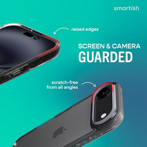 Image of Smartish iPhone Air Clear Case - Gripmunk [Lightweight + Protective] Anti-Yellowing Slim Case - Drop Tested Ultra Thin Grip Cover for Apple iPhone Air - Clearly Clear