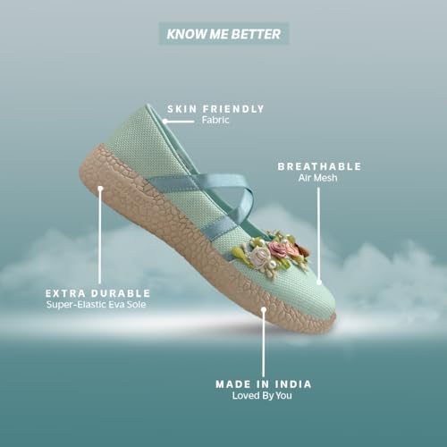 Image of KazarMax Kids Girls Floral Ballet Flat Ballerina
