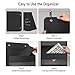 TYMENSH Over Door Organizer with 5 Large Pockets, Heavy Duty Hanging Organizer Storage, Closet Bathroom Nursery Bedroom Dorm, Toys Cosmetics Sundries and Baby Essentials, Black