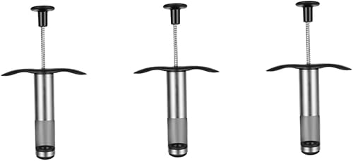 HOMSFOU 3 piezas de azufaifo descorazonador de aceitunas sin hueso, herramienta de eliminación de raíces de ciruela de oliva, descascarillador de