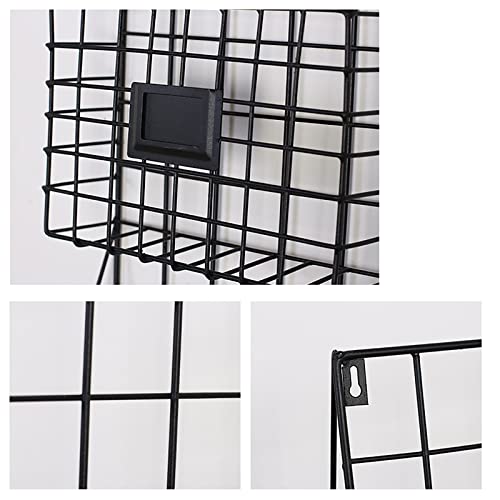 Bandeja organizadora multiusos blanca de rejilla para pared 5