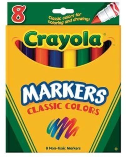 Crayola 8 Nontoxic Classic Colors Markers 8 pk (Pack of 6) - image 1