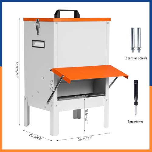 Mangeoire métallique pour volailles robuste et durable pour basse-cour - 6
