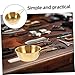 NOLITOY Stainless Steel Shaving Soap Bowl Elegant Gold Handle Grooming Tool for Men Versatile Shaving and Haircut Beard Care Accessory