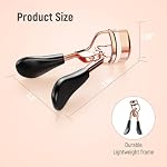 Kaasage Eyelash Curler for Lift and Curl, Professional Stainless Steel Makeup Eyelash Tool with Ergonomic Handle & 6 Replacement Pads for Long-Lasting Results - Image 5