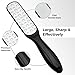 7PCS, Foot File Scrubber Kits for Dead Skin Remover, Stainless Steel Callus Remover for Cracked Heel, Professional Feet Grater Rasp Scraper Corns Callous Removers Tool to Hard Skin Corns, Black