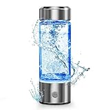 SHINKAI Hydrogen Water Bottle 450ml Portable Hydrogen Ionizer with SPE/PEM...
