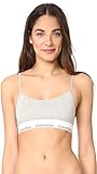 Calvin Klein Women's Modern Cotton Bralette, Grey Heather, M