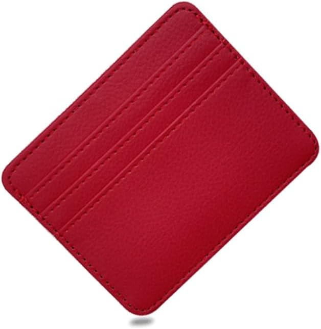 Purses Thin Mini Business Credit Card Holder Wallet Women Cards Cover Pouch Case Bag(E)