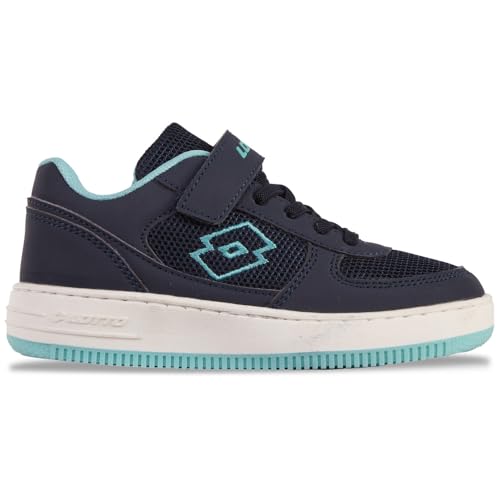 Lotto Zapatillas Unisex para niños Flugo K, Navy Dk Mint, 33 EU