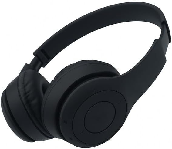 Garth Wireless Head Bluetooth Headset Headphone with High Fidelity Sound, Comfortable Ear Cushions, Long Battery Life, Built-in Microphone, Noise Cancellation, Compatible with All Devices (1 Pc)