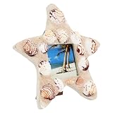 Piccola cornice: splendida cornice portafoto a forma di conchiglia oceanica che metterà in mostra con stile i tuoi ricordi più cari e i momenti più dolci catturati su pellicola, cornice portafoto marina