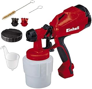 Einhell Elektryczny pistolet malarski (natryskiwacz) TC-SY 400 P (400 W, natryskiwanie lakierów i laserów, powłoka SoftGrip, Dostarczany z akcesoriami)