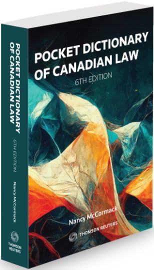 Pocket Dictionary of Canadian Law  6th Edition