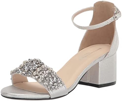 Touch Ups Women's Devon Heeled Sandal, Silver, 8.5 Medium
