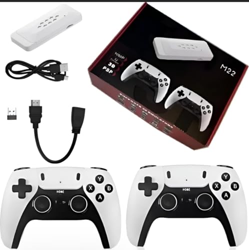 Image of Wireless M22 Game Controller for PC & Android TV | Dual Gamepad with USB Receiver | Ergonomic Design, Dual Analog Joystick, Turbo Function | Compatible with Windows, Smart TV, Laptop | Plug & Play