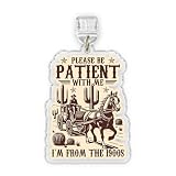 Please Be Patient With Me, I'm From The 1900s Charms for Kindle, Dust Plug Charm 1.5 Inches Funny Quote, Over The Hill, Joke, Senior Humor Lightning/Type C Acrylic Material Accessories for Kindle
