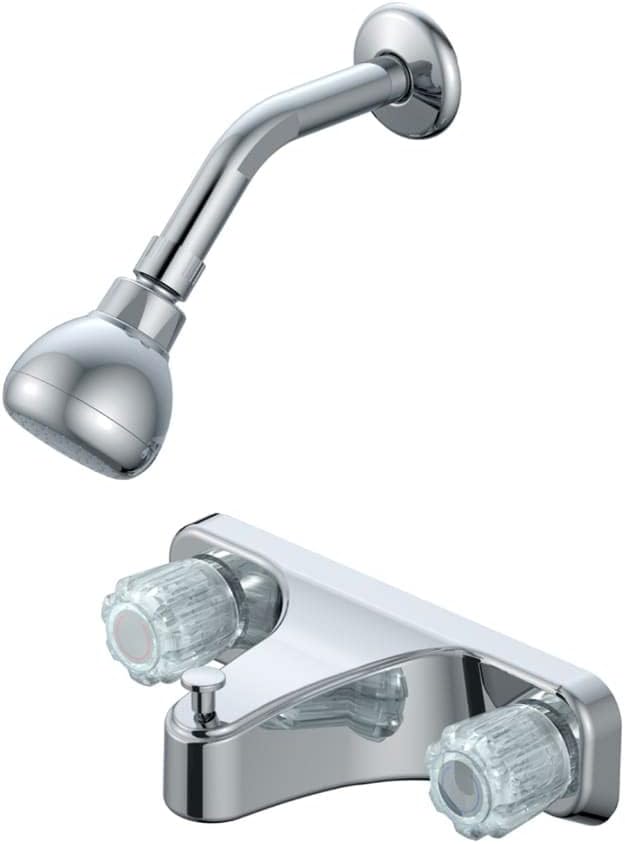 F2ZZ60CP-LGK1 Chrome 2-Handle Bathtub Shower Faucet Valve