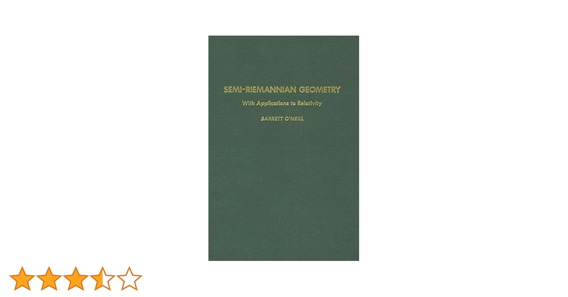 語学+参考書 Semi-Riemannian Geometry With Applications to Relativity 103 Volume 103 (Pure and Applied Mathematics) Amazon.co.jp: Semi-Riemannian Geometry With Applications to