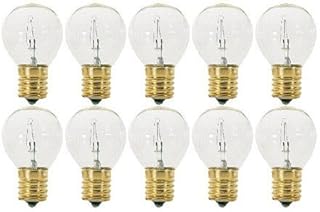 OCS Parts - Hi-Intensity Light Bulbs, 25W, S11, E17 Replaces Lava Lamp Bulbs - Pack of 10