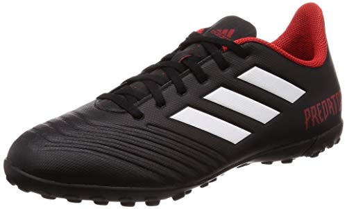 Adidas Predator Tango 18.4 TF, Botas de fútbol Hombre, Negro (Negbás/Ftwbla/Rojo 001), 41 1/3 EU