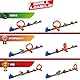 T-Racers Mix ’N Race Volcanosaurus Piste für Spielzeugautos, enthält 1 Auslöser, 3 Pisten, 1 Exklusives Nitro Rex Auto und 4 Stunts