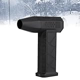 Violent Turbofan, Electric Hot Air Snow Sweeper, Drying Mini Turbo Jet Fan, Portable Snow Blower, for Car Drying, Cleaning, Outdoors (Color : Black-1Pcs)