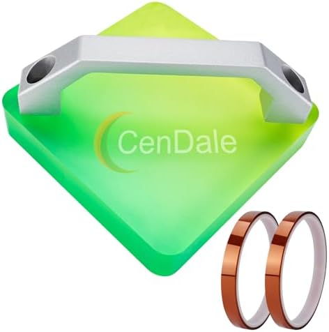 CenDale HTV Cooling Block-with Handle and Heat Resistant Tape, DTF Transfer Film& Heat Press Paper Vinyl Accessories, Fast Cooling Block, DTF Sublimation
