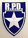 RESIDENT EVIL R.P.D. Silver Star Blue Logo Shield PATCH