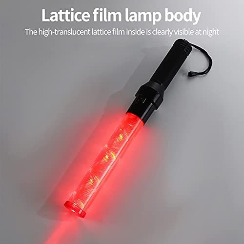BuyWeek LED Signal Verkehrssicherheitsstab, Verkehrsstab Taschenlampe Leuchtstab Ampel Steuerstab für Outdoor Camping Notfälle – Bild 3