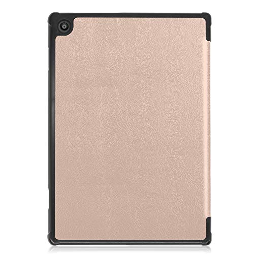 Image of Robustrion Smart Trifold Hard Back Flip Stand Case for M10 FHD Plus 10.3 inch(26cm) - Gold