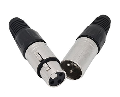 Jltph 20Pcs 3 Pin Xlr Solder Type Connector 10 Male + 10 Female Plug Cable Connector Microphone Audio Socket #TOP1