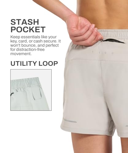 Image of TEGO Pacer 4 inch Running Shorts (Unlined) | Men's Lightweight Performance Shorts | 4-Way Stretch | Moisture-Wicking & Quick-Dry | Running Shorts