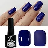 Wimocasy Gel Nail Polish 7ml Spring Summer Pastel Gel Polish Girls Women Soak off LED UV Nail Polish for Home Salon DIY Nail Art, Sapphir Blue