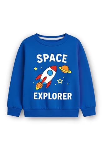 Image of Trampoline Pack of 3 Boys & Girls Graphic Printed Sweatshirts | Fleece Winter Wear