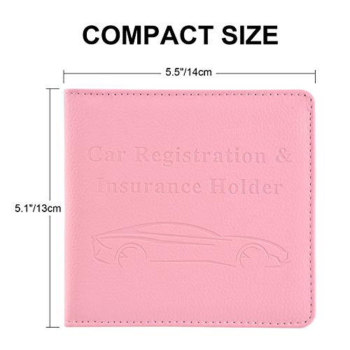 image for Cacturism Car Registration and Insurance Holder, Vehicle Glove Box Car